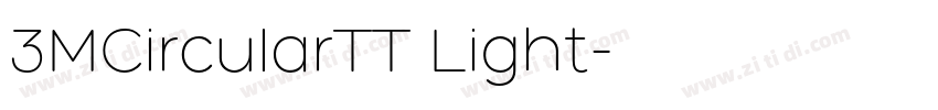 3MCircularTT Light字体转换